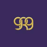 brieven grg monogram logo ontwerp vector