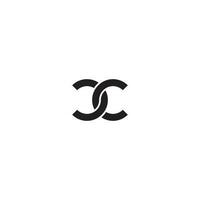 brieven cc monogram logo ontwerp vector