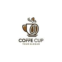 koffie logo ontwerp vector met modern creatief uniek stijl