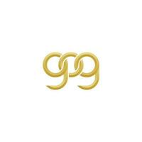brieven gog monogram logo ontwerp vector