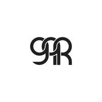 brieven gqr monogram logo ontwerp vector