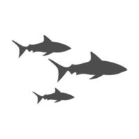 haai icoon logo ontwerp vector