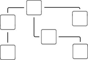 vlak illustratie van sitemap. vector