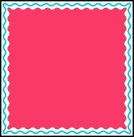 roze kader met wit grens. vector