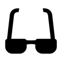 bril glyph icoon ontwerp vector