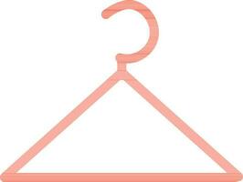 blanco rood hanger Aan wit achtergrond. vector