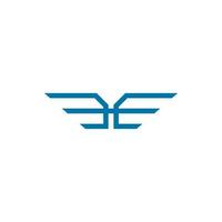 abstract vleugel logo symbool icoon vector