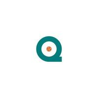 brief q augurk logo ontwerp vector