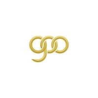 brieven goo monogram logo ontwerp vector