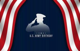 ons. leger verjaardag, vector illustratie