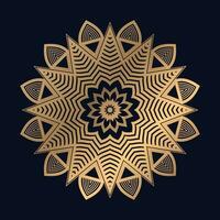 gouden Arabisch patroon mandala ontwerp vector sjabloon