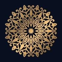 gouden Arabisch patroon mandala ontwerp vector sjabloon