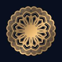 gouden Arabisch patroon mandala ontwerp vector sjabloon