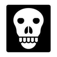 schedel röntgenstraal glyph icoon ontwerp vector