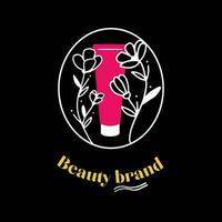 schoonheid salon logo vector ontwerp illustratie, merk identiteit embleem