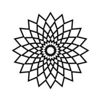 meetkundig mandala's ontwerp, vector illustratie eps10 grafisch. de meetkundig ornament ontwerp is geschikt voor ieder ontwerp, vooral religieus ornamenten en ontwerp elementen voor moskeeën