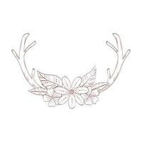 rustieke bloemen boho vector