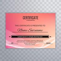 Certificaat Premium mooie sjabloon awards diploma creatieve w vector