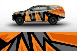 vector racing auto sticker inpakken kleurstelling ontwerp