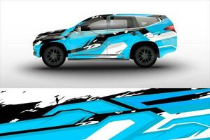 vector racing auto sticker inpakken kleurstelling ontwerp