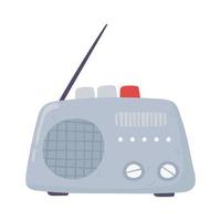 vintage radio-apparaat vector