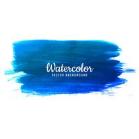 Hand getrokken blauwe aquarel beroerte ontwerp vector