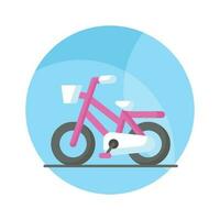 fiets icoon ontwerp in modern stijl, pedaal fiets vector ontwerp