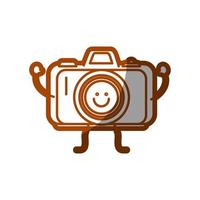 gelukkig camera-icoontje vector