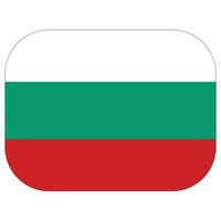 vlag van bulgarije in driehoek vorm vector