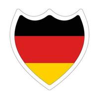 Duitse vlag in vorm geven aan. vlag van Duitsland in vorm geven aan. vector