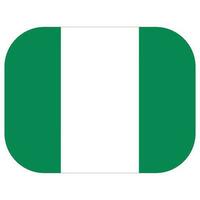 Nigeriaans vlag. vlag van Nigeria in ontwerp vorm vector