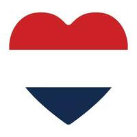 Nederland vlag in vorm geven aan. de vlag van de Nederland in vorm geven aan. vector