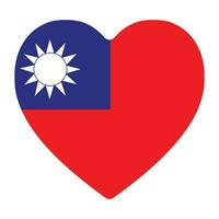 vlag van Taiwan in vorm geven aan. Taiwan vlag in vorm geven aan. vector