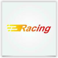 racing logo premie elegant sjabloon vector eps 10