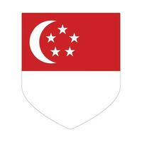 Singapore vlag in vorm vector