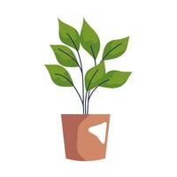 kamerplant oranje pot vector