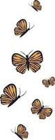 kleurrijk vlinder insect natuurlijk decor viering voorjaar seizoen illustratie grafisch element kunst kaart vector