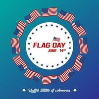 usa vlag dag gratis vector illustratie