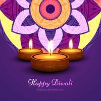 Abstracte glanzende mooie diwali achtergrond vector