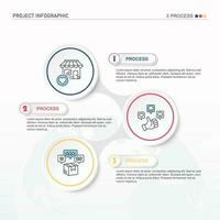 infographic ontwerp element en aantal 3 opties. vector