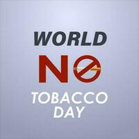 vector grafisch van wereld Nee tabak dag mooi zo voor wereld Nee tabak dag viering. vlak ontwerp. folder ontwerp.plat illustratie.