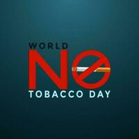 vector grafisch van wereld Nee tabak dag mooi zo voor wereld Nee tabak dag viering. vlak ontwerp. folder ontwerp.plat illustratie.