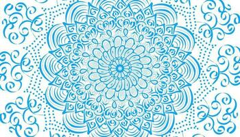 illustratie van blauw mandala motief decoratie vector