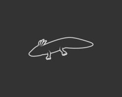 axolotl vector silhouet