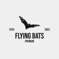 creatief vliegend vleermuizen logo ontwerp concept illustratie idee vector