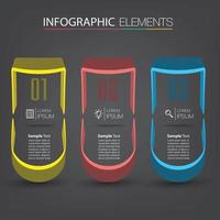 moderne tekstvak sjabloon banner infographics vector