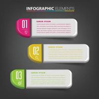 moderne tekstvak sjabloon banner infographics vector