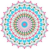 bloemen mandala ontwerp sjabloon vector