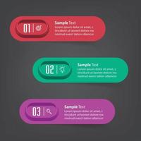 moderne tekstvak sjabloon banner infographics vector