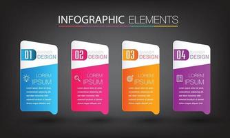 moderne tekstvak sjabloon banner infographics vector